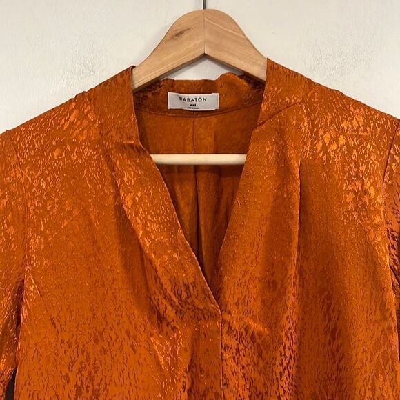 Babaton Power Blouse in Rich Cognac - size XXS - Picture 6 of 12